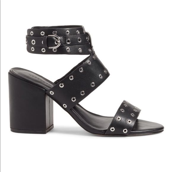 Rebecca Minkoff Carter Grommet Sandals in Black - Picture 2 of 11